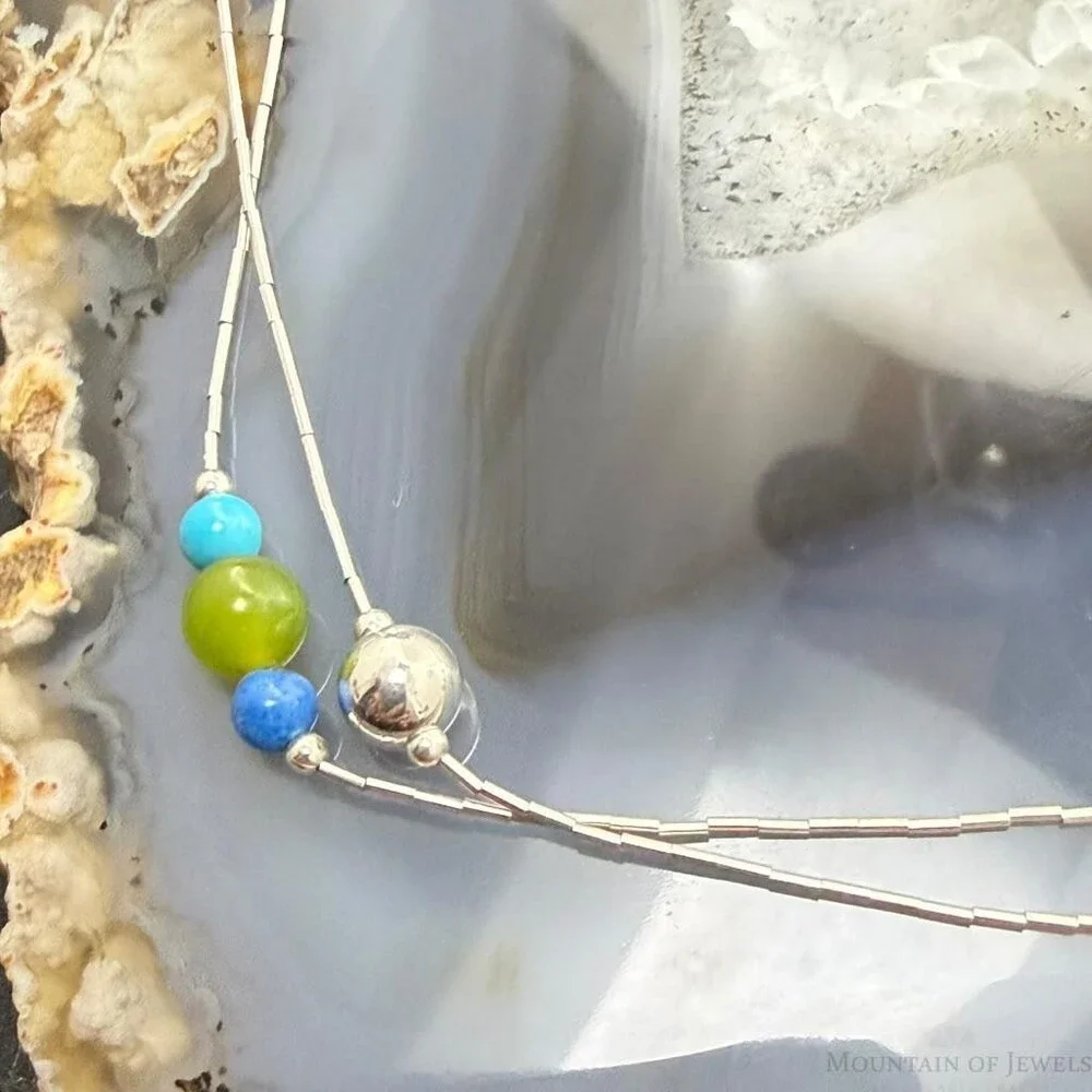 Carolyn Pollack Sterling Silver Liquid Silver & Beads 38